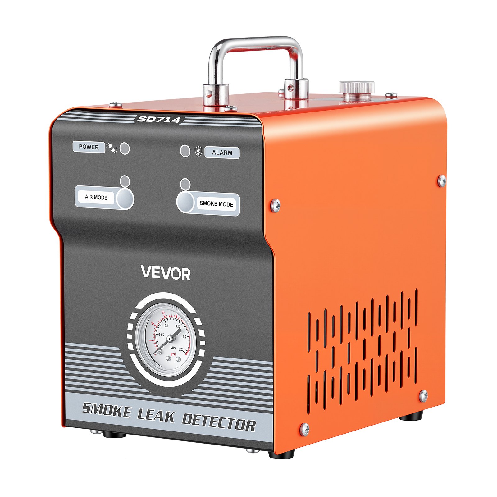 VEVOR Automotive Lekdetector Rookgenerator 12V EVAP-tester Luchtpomp Auto, Rookdiagnoseapparaat met drukmeter, Dual-Mode Vacuüm Diagnoseapparaat, Brandstofleidingdetector voor Motorfietsen, Vrachtwagens, Boten, ATV's en Auto's