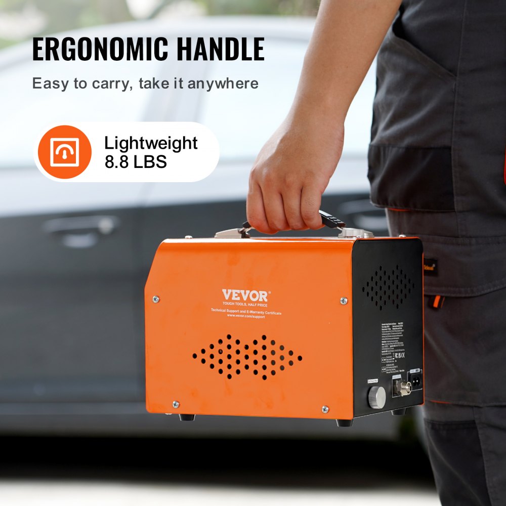 VEVOR Auto Rookmachine Lekdetector 8 L/min, Auto Rookmachine Luchtmodus & Rookmodus Twee Modellen, Lekdetector met Manometer & Luchtpompen, 12 V Lekdetector Rookmachine