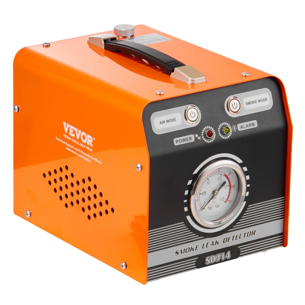 VEVOR Automotive Smoke Machine Leak Detector, EVAP Smoke Machine Leak Tester with Built-in Air Pump & Pressure Gauge, Dual-Mode Diagnostic Leak Detector for Vacuum, Fuel, Pipeline System Testing