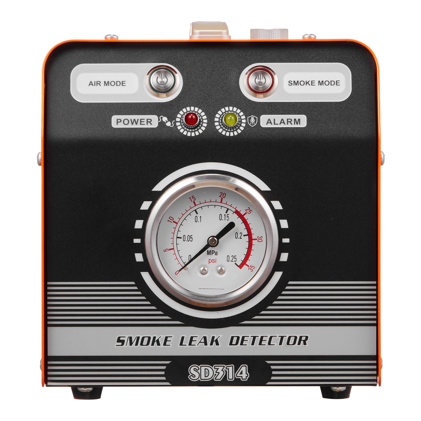 VEVOR Automotive Smoke Machine Leak Detector, EVAP Smoke Machine Leak Tester with Built-in Air Pump & Pressure Gauge, Dual-Mode Diagnostic Leak Detector for Vacuum, Fuel, Pipeline System Testing