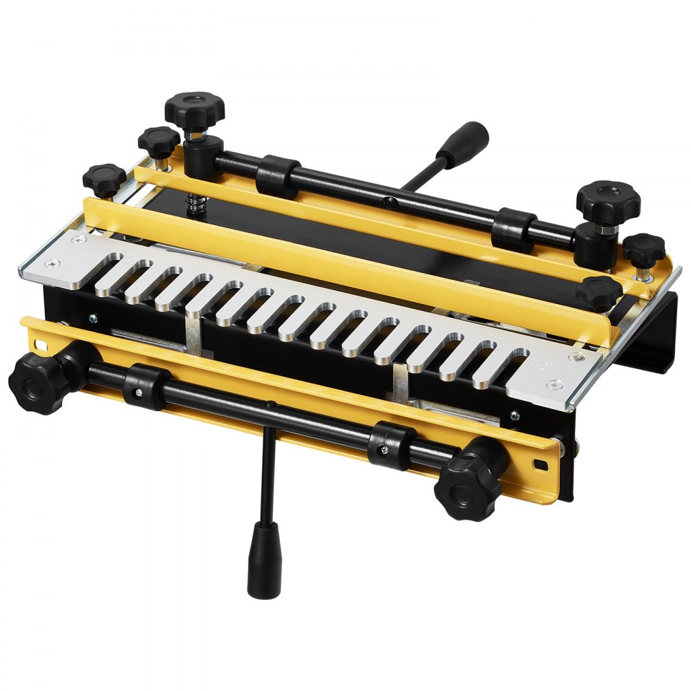 VEVOR zwaluwstaartfreesmachine 31 cm breed, zwaluwstaartfreesmal met frees en 12,7 mm mal, nauwkeurige uitlijning, pen-en-gatfreesinrichting, gereedschap voor meubel- en kastenbouw