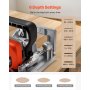 VEVOR Biscuit Plate Joiner, 5.9A, Plate Joiner Tool Kit with 11,600 RPM 760W Motor, 45-Degree Locating Notch, Carbide Tipped Blade, Wood Biscuits, Dust Bag, Adjustable Angle & Depth, for Woodworking
