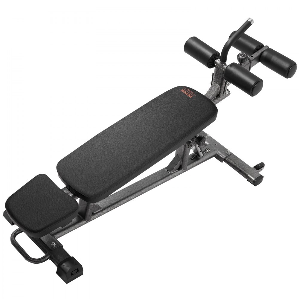 VEVOR Weight Bench, Adjustable Strength Training Bench, Press Bench for Full Body Workout, 1000 LBS Multi-Purpose Sit up Bench for Home Gym Exercise, Incline Decline Bench with Reverse Crunch Handle