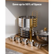 VEVOR Chafing Dish Set Buffet Voedselwarmer 4.7L Goud Glazen Deksel Rond Feest