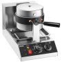 VEVOR Ronde Wafelijzer 1300W, Contactgrill Belgisch Wafelijzer 4-delige Wafelmachine van RVS inclusief voedselclip & borstels & anti-verbrandingshandgreep, voor cafés, restaurants, enz.