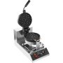 VEVOR Ronde Wafelijzer 1300W, Contactgrill Belgisch Wafelijzer 4-delige Wafelmachine van RVS inclusief voedselclip & borstels & anti-verbrandingshandgreep, voor cafés, restaurants, enz.
