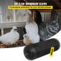 VEVOR Volièredraad 61 x 1524 cm, gaas, gegalvaniseerd vinylgecoat 16-gauge draad met kniptang en een paar stoffen handschoenen, voor tuinafscheidingen en dierenverblijven, zwart