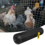 VEVOR 61 x 3048 cm gegalvaniseerd vinylgecoat stalen kettingschakelhek van 16 gauge met kniptang en een paar stoffen handschoenen, voor tuinafscheidingen en dierenverblijven