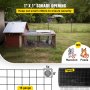 VEVOR Hardware Cloth, 48\" x 50\' & 1\"x1\" Mesh Size, Galvanized Steel Vinyl Coated 16 Gauge Chicken Wire Fencing with A Cutting Plier & A Pair of Fabric Gloves, for Garden Fencing & Pet Enclosures,