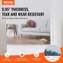 VEVOR carpet protector, tear-resistant 0.05" thickness, fits door seams, protects carpets.