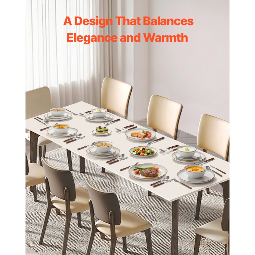 VEVOR Serviesset voor 8 personen (32-delig) Ronde borden en kommen, keramisch servies, vaatwasser- en magnetronbestendig keukengerei, voor dessert, salade, soep, pasta, wit