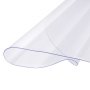 VEVOR Plastic tafelkleed, 48 x 48 inch, 2,0 mm dik, transparante tafelbeschermer, ronde PVC bureau-onderlegger, waterdichte en gemakkelijk te reinigen bureau-onderlegger, tafelkleed, voor kantoor, ladekast, eettafel, nachtkastje