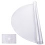 VEVOR Plastic tafelkleed, 48 x 48 inch, 2,0 mm dik, transparante tafelbeschermer, ronde PVC bureau-onderlegger, waterdichte en gemakkelijk te reinigen bureau-onderlegger, tafelkleed, voor kantoor, ladekast, eettafel, nachtkastje
