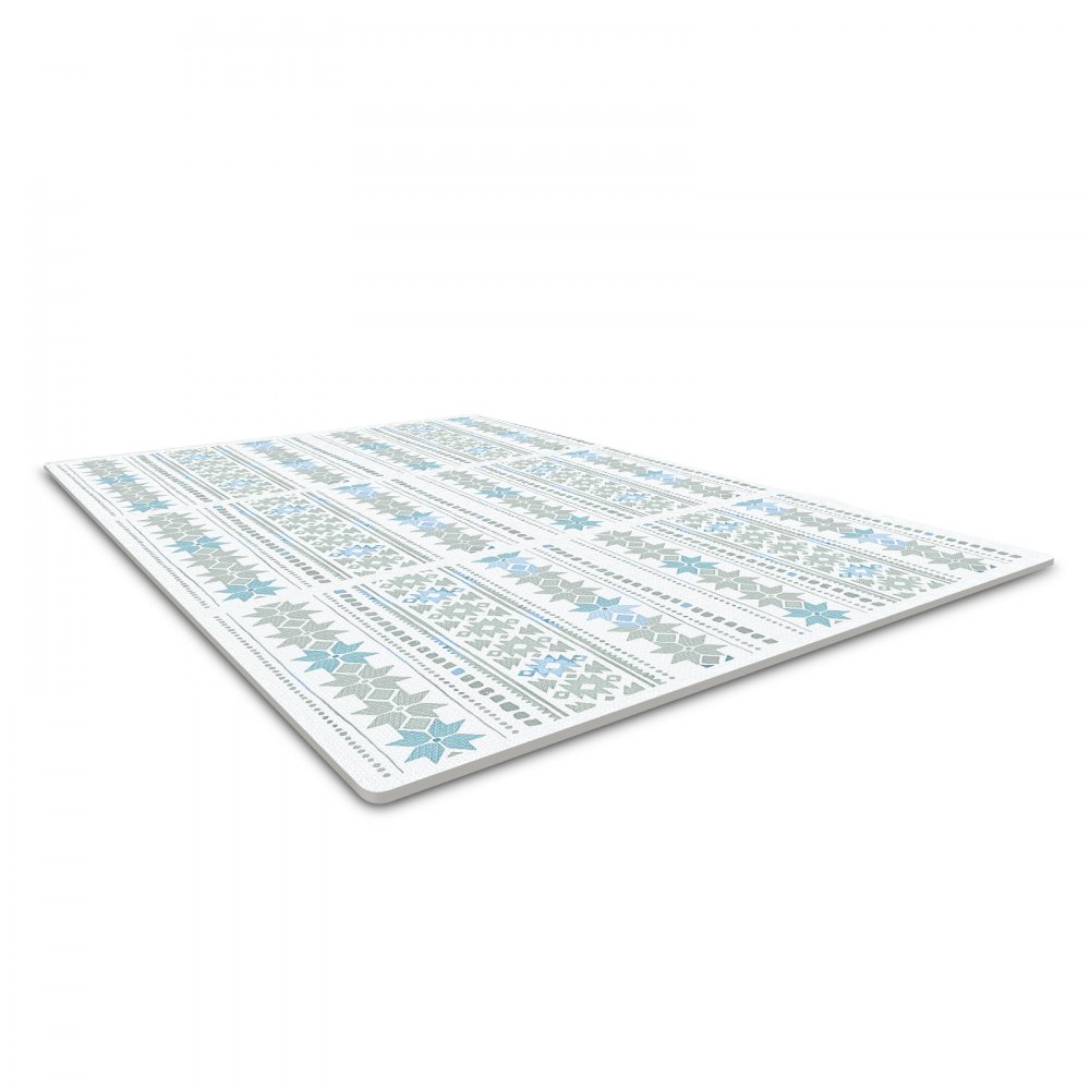 VEVOR Kids Play Mat 6-pack EVA Foam Play Mat, 61 x 61 cm Puzzel Play Mat met 24 vierkante voet oppervlak, in elkaar grijpende peutermatten voor de speelkamer, kinderkamer, lichtgrijs