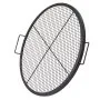 VEVOR X-Marks vuurkorf grillrooster, Φ 760 x 25 mm Kampvuur BBQ stalen grillrooster met handvat en X-Wire ondersteuning, draagbaar kampeerkookgerei voor buitenfeesten en bijeenkomsten, zwart