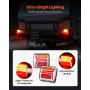 VEVOR Trailerverlichting 2-pack met 4 standen (remlicht/richtingaanwijzer/achterlicht/kentekenplaatverlichting), waterdichte trailerverlichtingsset met kabelboom voor boot, camper, vrachtwagen, bus