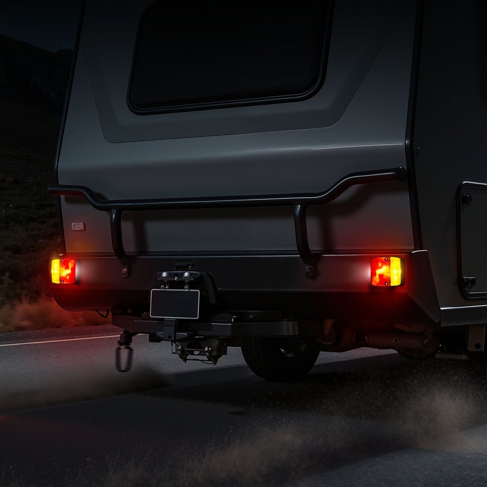 VEVOR Trailerverlichting 2-pack met 4 standen (remlicht/richtingaanwijzer/achterlicht/kentekenplaatverlichting), waterdichte en stofdichte trailerverlichtingsset voor vrachtwagens, boten en campers