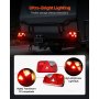 VEVOR Trailerverlichting 2 stuks met modi (remlicht/richtingaanwijzer/achterlicht/kentekenplaatverlichting/achteruitrijlicht/mistlamp), waterdichte trailerverlichtingsset voor vrachtwagens