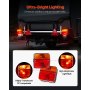 VEVOR Trailer Lights, 12V Trailer Tail Lights Kit with Stop Brake Turn Tail License Plate Lamp, Waterproof and Dustproof Tow Lighting Kit with Wiring Harness for Boat Truck Camper RV Snowmobile Bus