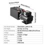 VEVOR hydraulische pomp, hydraulische unit AC 220 V, 15 qt enkelwerkende hydraulische unit, oliestroom van 6,3 l/min, max. persdruk 22 MPa voor kiepwagens, autoreparatiewerkplaatsen en autoliften, zwart