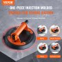 VEVOR Glass Suction Cup, 8" 615 lbs Load Capacity, Vacuum Suction Cup with Steel Handle and Carry Box, Heavy Duty Industrial Suction Cup Lifter Tool for Glass, Granite, Tile, Metal, Wood Panel Lifting