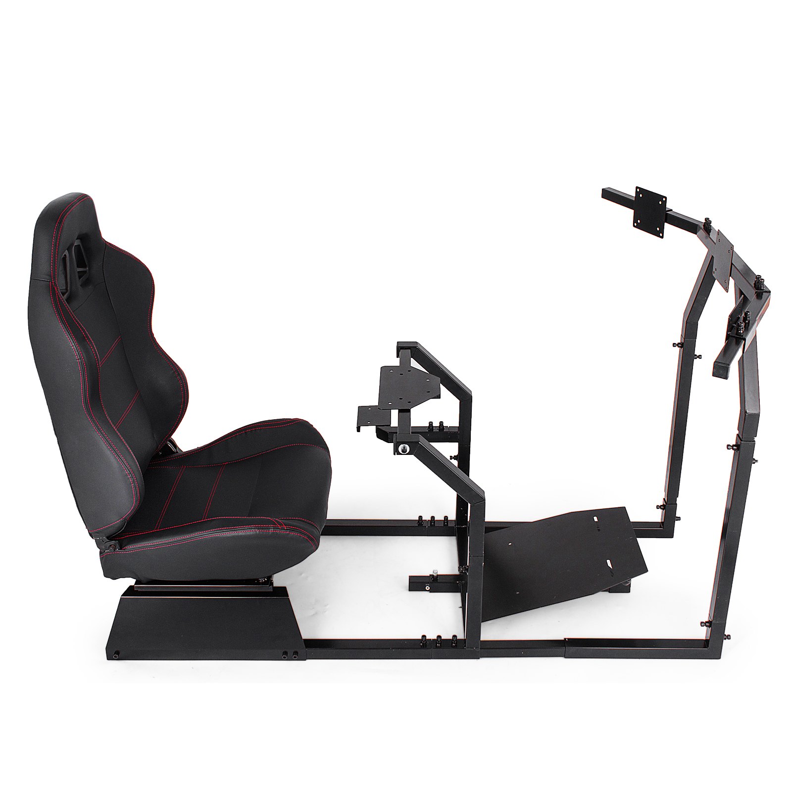 GTA-F Model Racing Simulator Cockpit-gamingstoel met drievoudige monitorstandaard