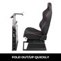 VEVOR V2 GT Adjustable Racing Seat Gaming Chair Thrustmaster Wheels T500 RS and Logitech Wheels G27, G29, G920 Racing Simulator Cockpit
