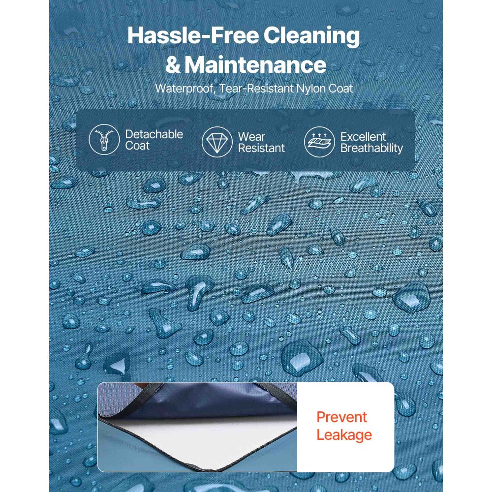 VEVOR Verpleegmatras, draagvermogen 158 kg, medisch schuimmatras, waterdicht, voor de behandeling van decubitus in verpleeghuizen en thuiszorg, 2030 x 914 x 153 mm