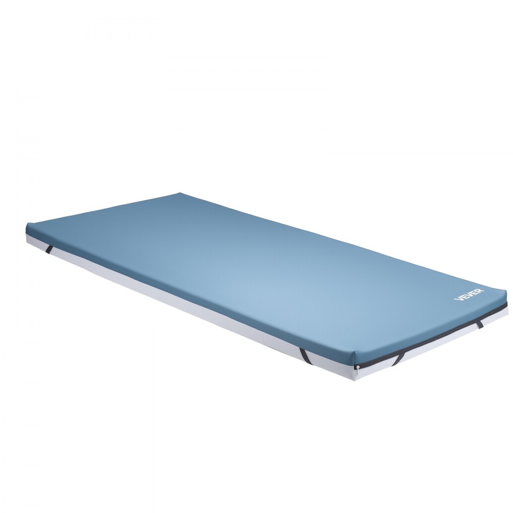 VEVOR verpleegmatras, draagvermogen 136 kg, medisch dubbellaags schuimmatras, waterdicht, voor de behandeling van decubitus in verpleeghuizen en thuiszorg, 1930 x 864 x 89 mm
