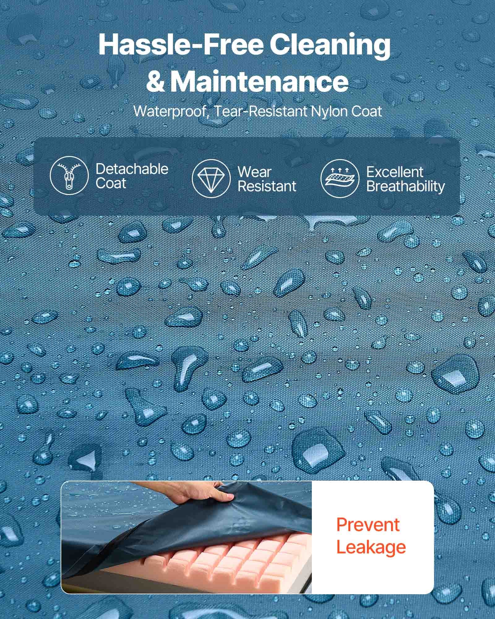 VEVOR Hospital Bed Mattress, 450 lbs Load, Long Term Care Pressure Redistribution Medical-Grade Multi-Layer Foam Mattress, Waterproof for Bedsore Treatment Nursing Homes and Home Care, 36 x 80 x 6 in
