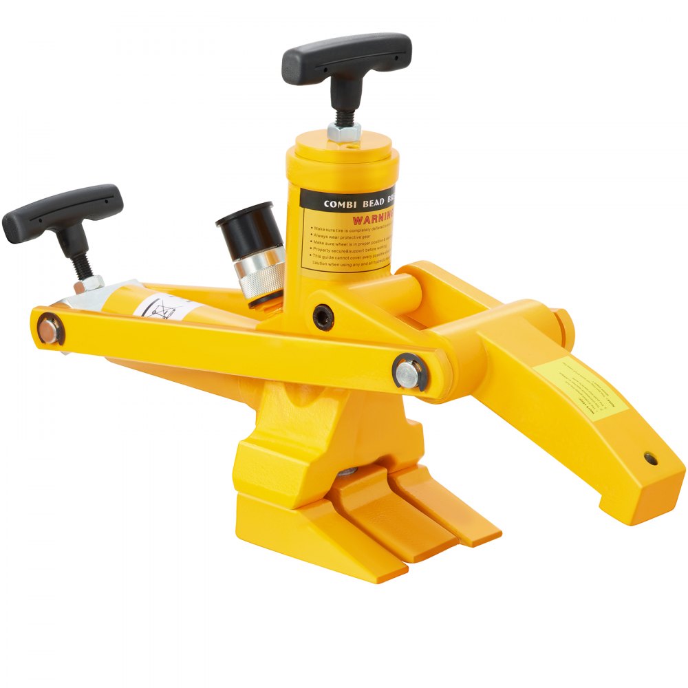 FlowerW Professional Combo Bead Breaker Kit Tractor Truck Tire Hydraulic Bead Breaker Changer with 79" Air Hose Hydraulic& 10000PSI Foot Pump Portable