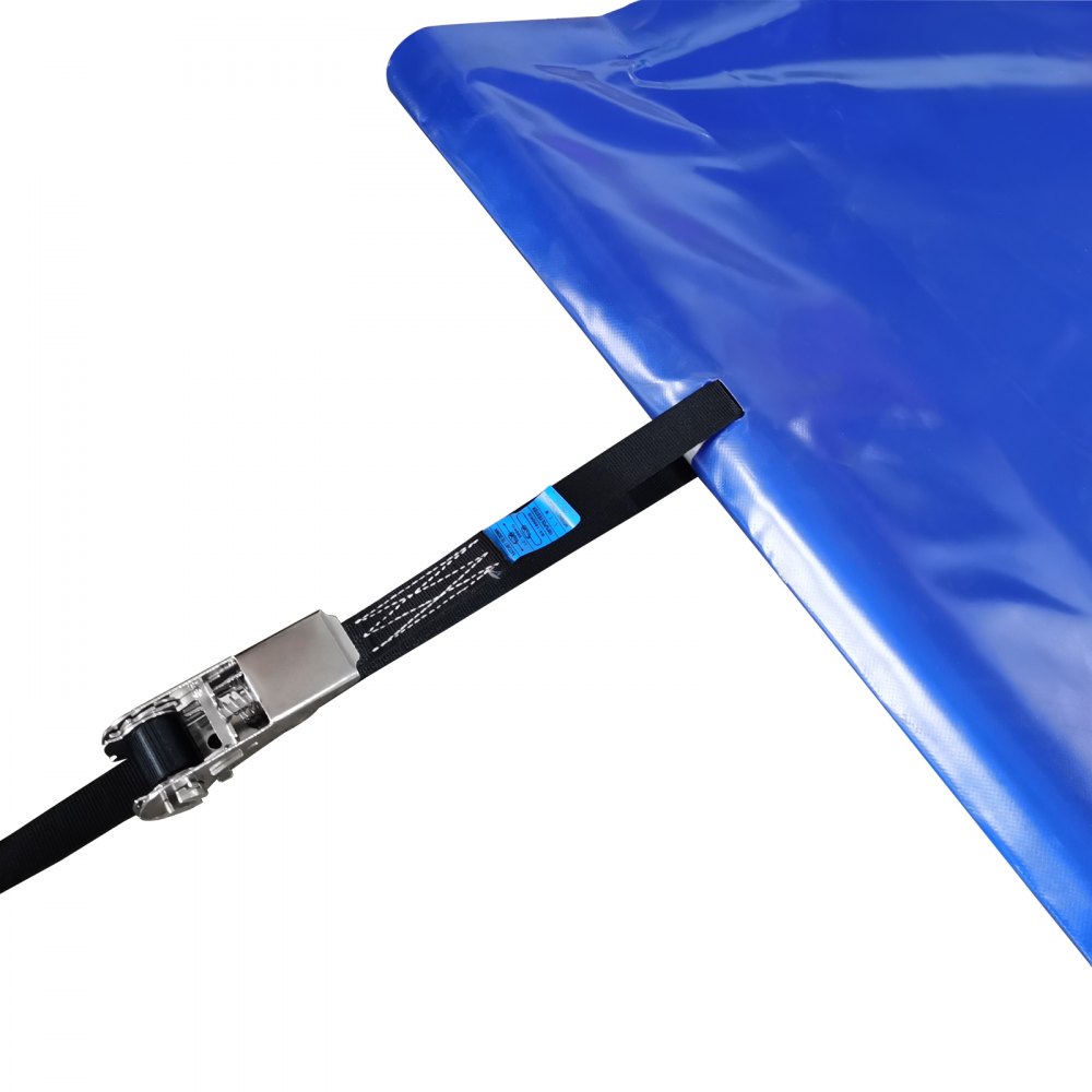 VEVOR Zwembadafdekking met Blauw Afmeting 3,2 x 6,2 m Afdekking voor Buitenzwembad Zwembadafmetingen 2,9 x 5,9 m Zwembad Afdekzeil, Rechthoekige Afdekking van Ingegraven Zwembad voor Garden, Hotel