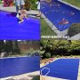 VEVOR Pool Safety Cover Fits 12x22ft Rectangle Inground Pools, Safety Pool Cover with Drainage Holes, Mesh Pool Cover for Swimming Pool, PVC Winter Safety Cover, Blue