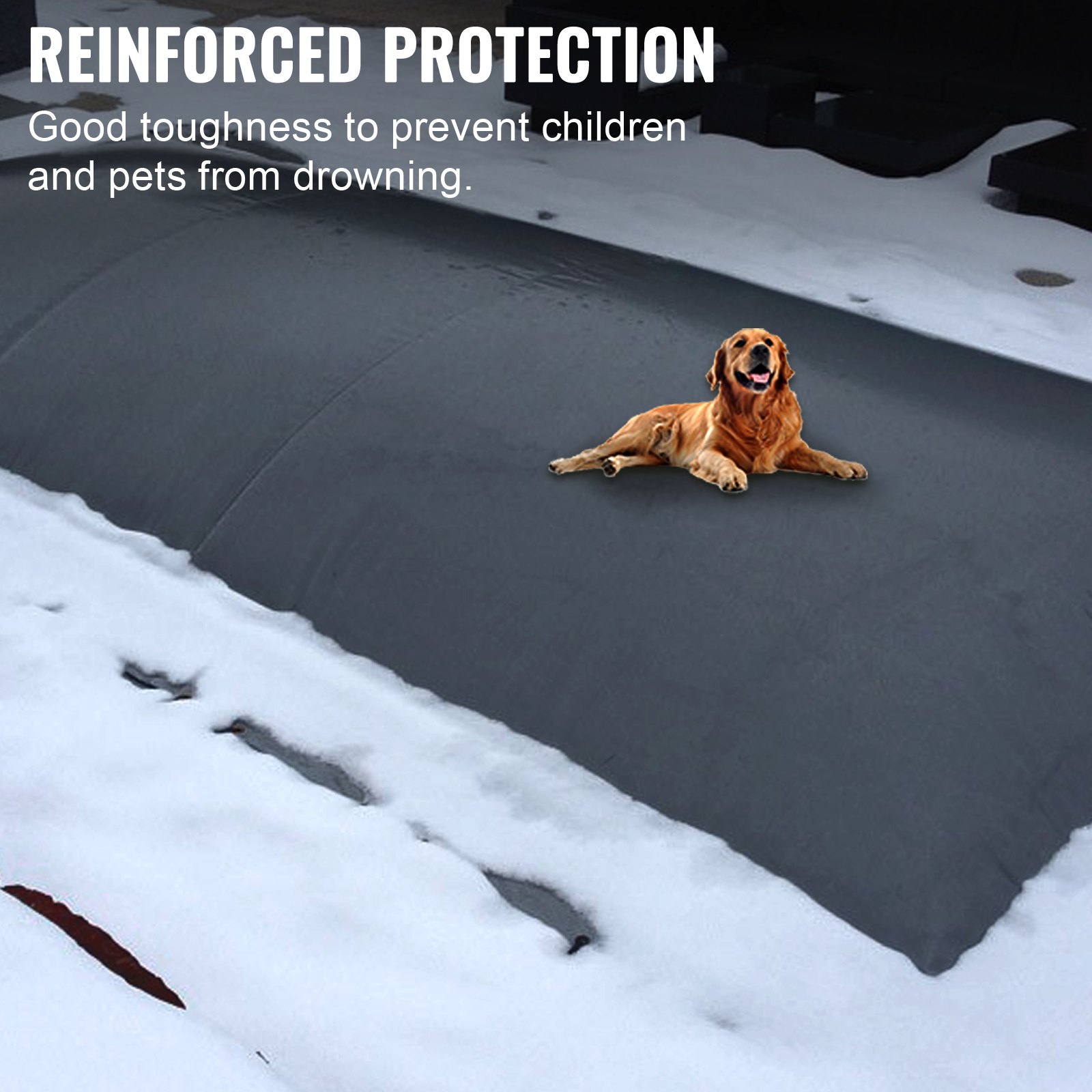 Vevor Zwembadafdekking Afdekking Voor Buitenzwembad 6 X 3 M Zwembad Afdekzeil