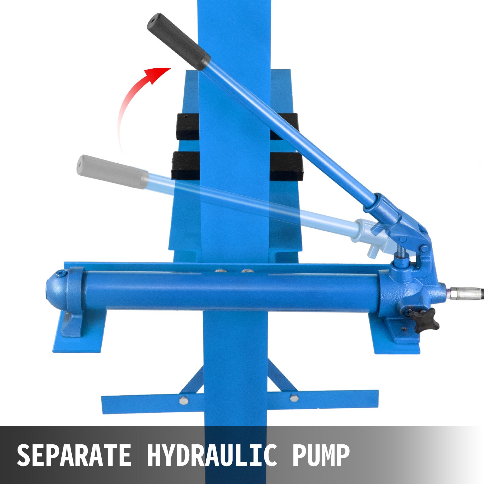VEVOR  20 tons / 20000 kg (44000 lb) Hydraulic Shop Press Floor Press with Pump and Manometer,Heavy Duty Bottle Jack Pressing Plates