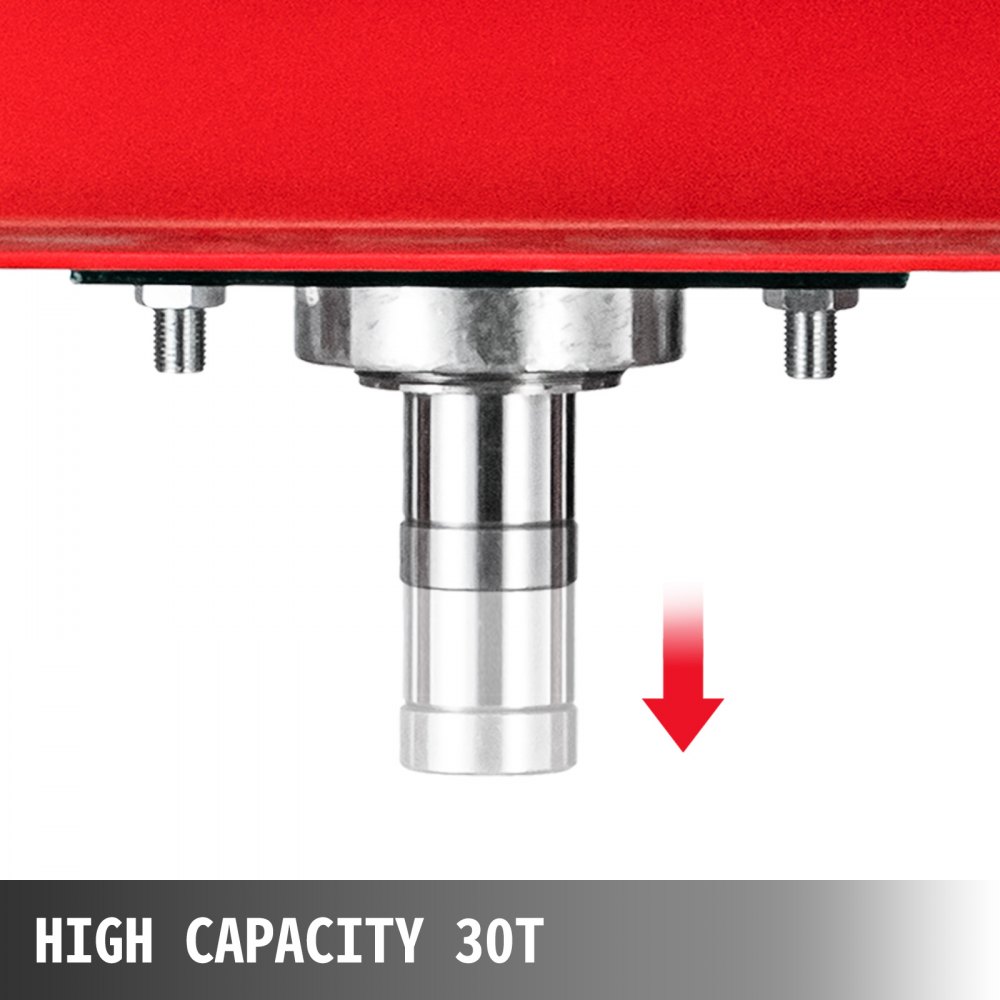 Vevor Hydraulische Pers Hydraulische Werkplaatspers 30 Ton Bench Top Mount Rood