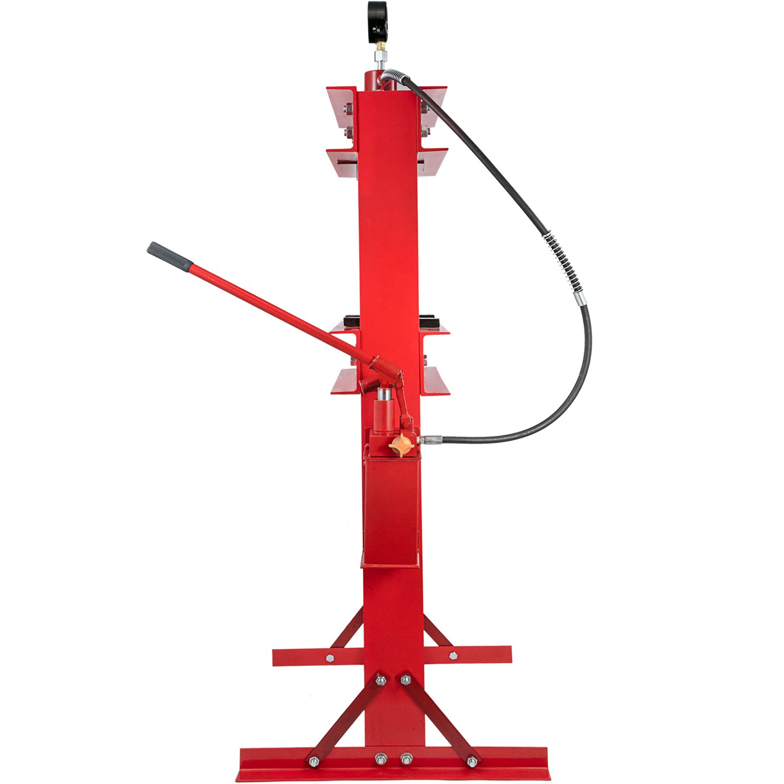 Vevor Hydraulische Pers Hydraulische Werkplaatspers 30 Ton Bench Top Mount Rood