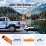 VEVOR Hydraulic Pickup Truck Crane, 500 lbs Capacity, 360° Swivel, Hitch Mounted Crane with Three Boom Capacities of 110 lbs, 220 lbs & 440 lbs, for Lifting Goods in Construction, Forestry, Factory