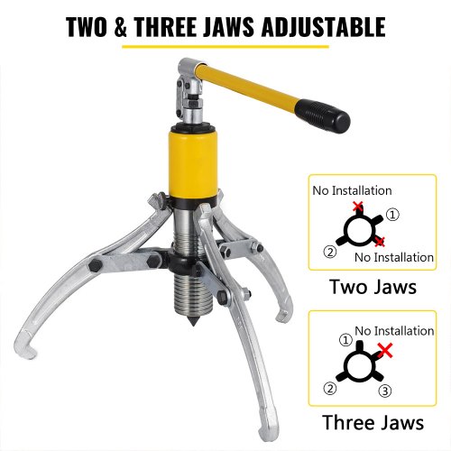 15T Hydraulic Bearing Gear Puller Wheel With Box 300mm Max Spread 180mm Max Reach