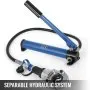 VEVOR 6T hydraulische krimptang 16-20-25-32 MM perstang, hydraulische perstang U-vormige/TH-vormige pijptang, handpers tang PE-X krimptang voor composiet buizen PEX PE-X PB buis