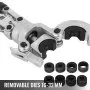 VEVOR 6T hydraulische krimptang 16-20-25-32 MM perstang, hydraulische perstang U-vormige/TH-vormige pijptang, handpers tang PE-X krimptang voor composiet buizen PEX PE-X PB buis