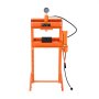 VEVOR 20 t hydraulische werkplaatspers (H-frame) met persplaat, verstelbare hydraulische pers (max. cilinder 14 cm) met driehoekige ondersteuning, geschikt voor buigen, richten en ponsen Oranje