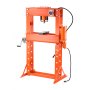 VEVOR Hydraulic Shop Press, 50 T H-Frame Pneumatic Shop Press with Press Plate & Triangular Support, Stable Garage Floor Adjustable Hydraulic Press with Relief Valve, Fit for Bending & Straightening