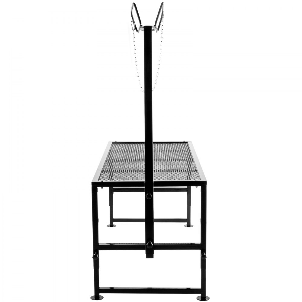 VEVOR Livestock Stand 51x23 inches, Trimming Stand with Straight Head Piece, Goat Trimming Stand Metal Frame Sheep Shearing Stand Livestock Trimming Stands