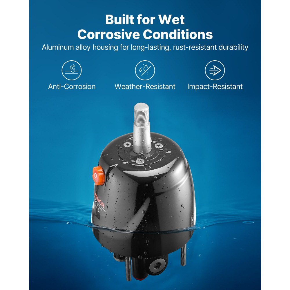 VEVOR hydraulische stuurbekrachtigingspomp, 150 pk, met een werkdruk van 6,9 MPa, behuizing van aluminiumlegering, terugslagklep, vervangbare asafdichting, voor buitenboordmotoren en visboten.