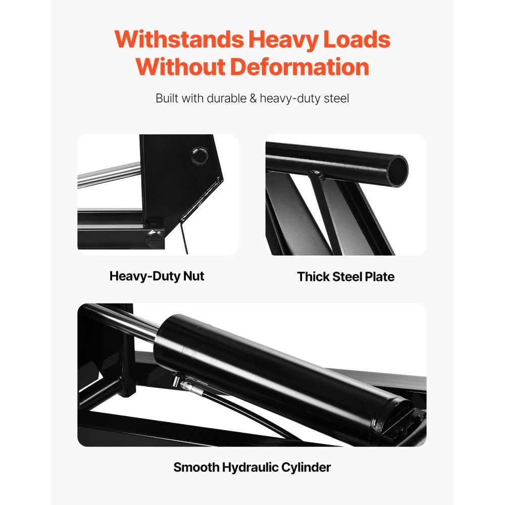 VEVOR Hydraulische kiepliftset 10 t kiepwagen Hydraulische schaarliftset Standaardset, kiepbakset met 12 V hydraulische pompunit Geschikt voor kiepwagens met schaarlift