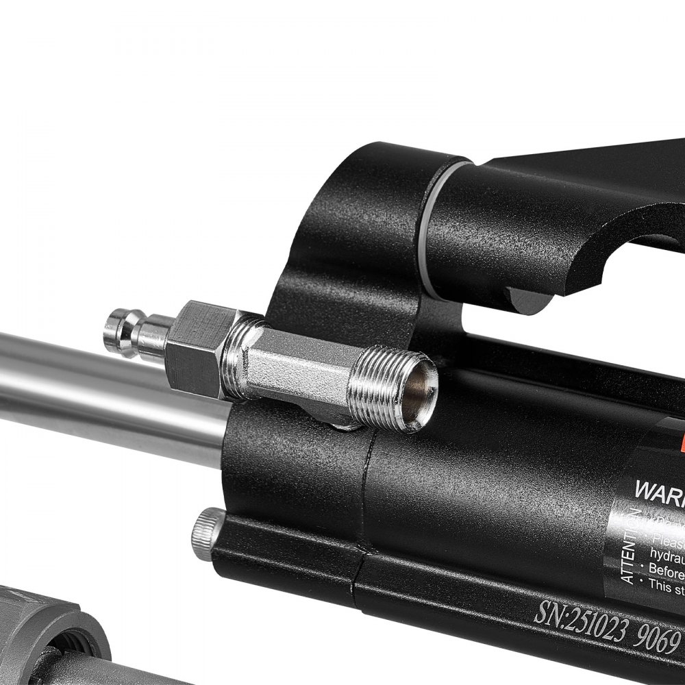 VEVOR Hydraulic Steering Kit, 150 HP, Marine Boat Hydraulic Steering System, with 6.9 MPa/1000 psi Helm Pump, Two-Way Lock Cylinder, and 24ft High-Strength Hoses, for Single Station, Single-Engine Use