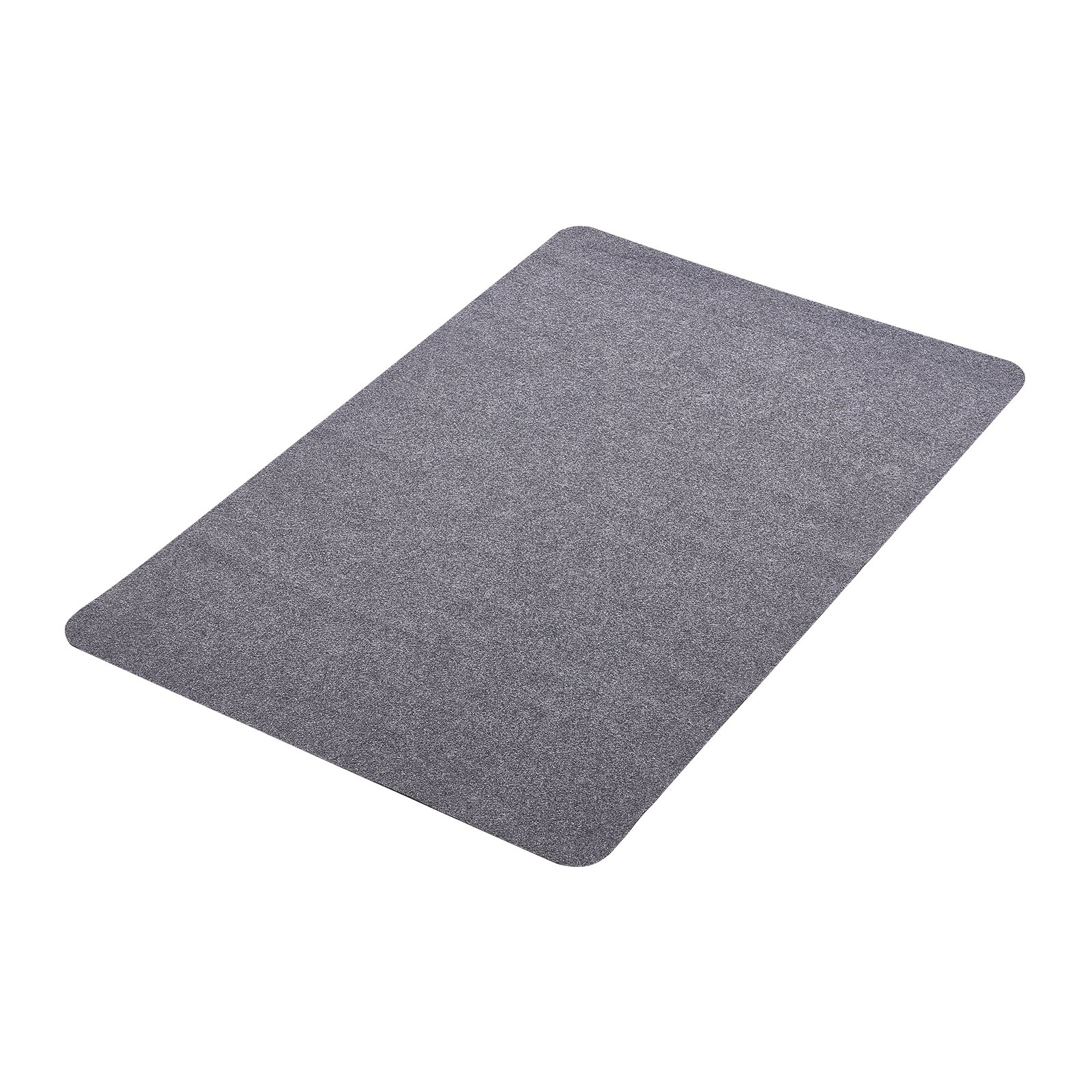 VEVOR Chair Mat, 55 x 35-inch Office Chair Mat for Hard Floors, Floor Protector for Rolling Chairs, Polyester Surface, Non-Slip & Easy to Clean, Smooth Glide Under Desk Rug for Home Office (Dark Grey)