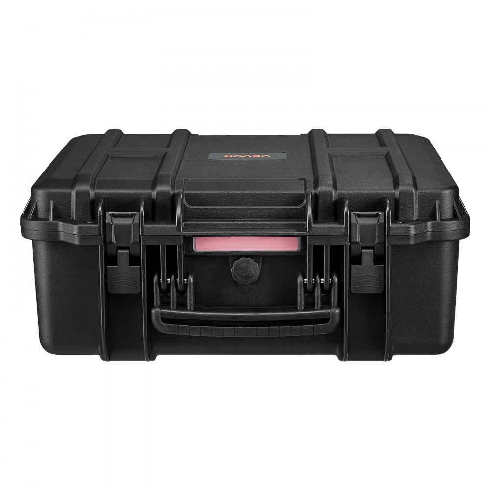 VEVOR Hardcase voor 7 pistolen, pistoolkoffer met XPE-schuiminzetstuk 491x434x211 mm, waterdichte pistoolkoffer met aanpasbaar interieur en draaghandvat, voor pistolen, lenzen en camera's