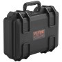 VEVOR Harde pistoolkoffer met voorgesneden PU-schuim, waterdichte en stofdichte harde koffer voor 1 pistool, 12,59 × 9,01 × 4,4 inch, afsluitbare pistoolkoffer, zwart